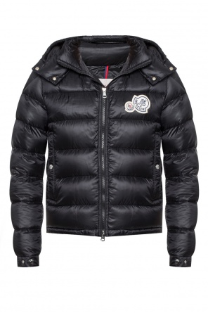Logo-patched quilted jacket, zdjęcie 1 Logo-patched quilted jacket od Moncler